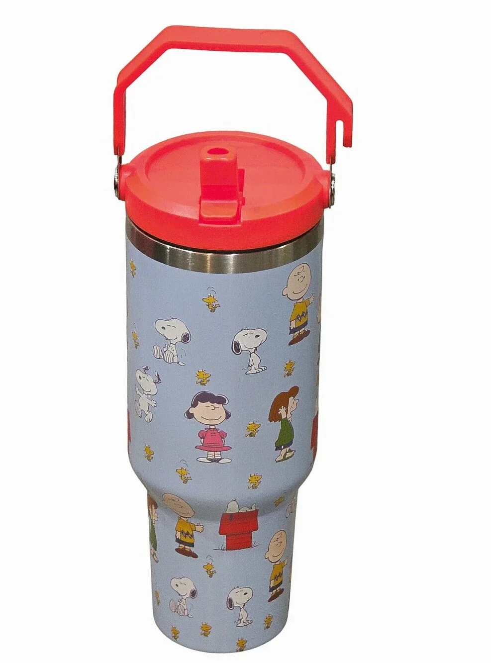 Peanuts Snoopy & The Gang Stainless Steel 40oz Tumbler w/Pop Up Straw